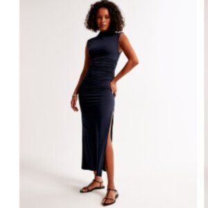 The A&F Paloma Maxi Dress - Frosty Olive XXL